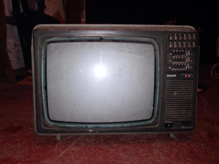 старый телевизор на запчасти