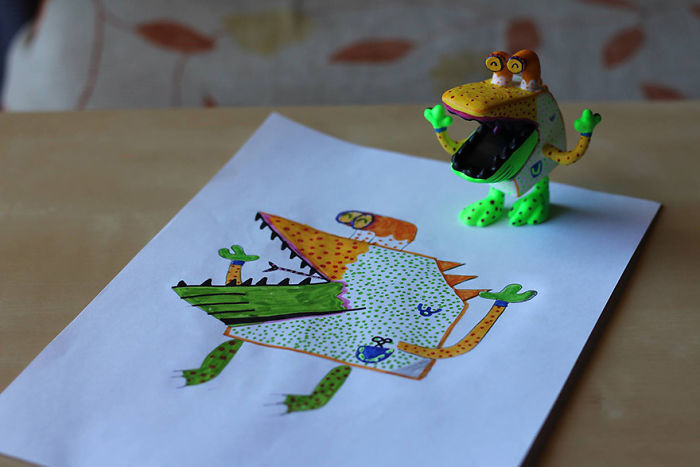 Игрушки, напечатанные на 3D-принтере по мотивам детских рисунков дети, игрушки, рисунки
