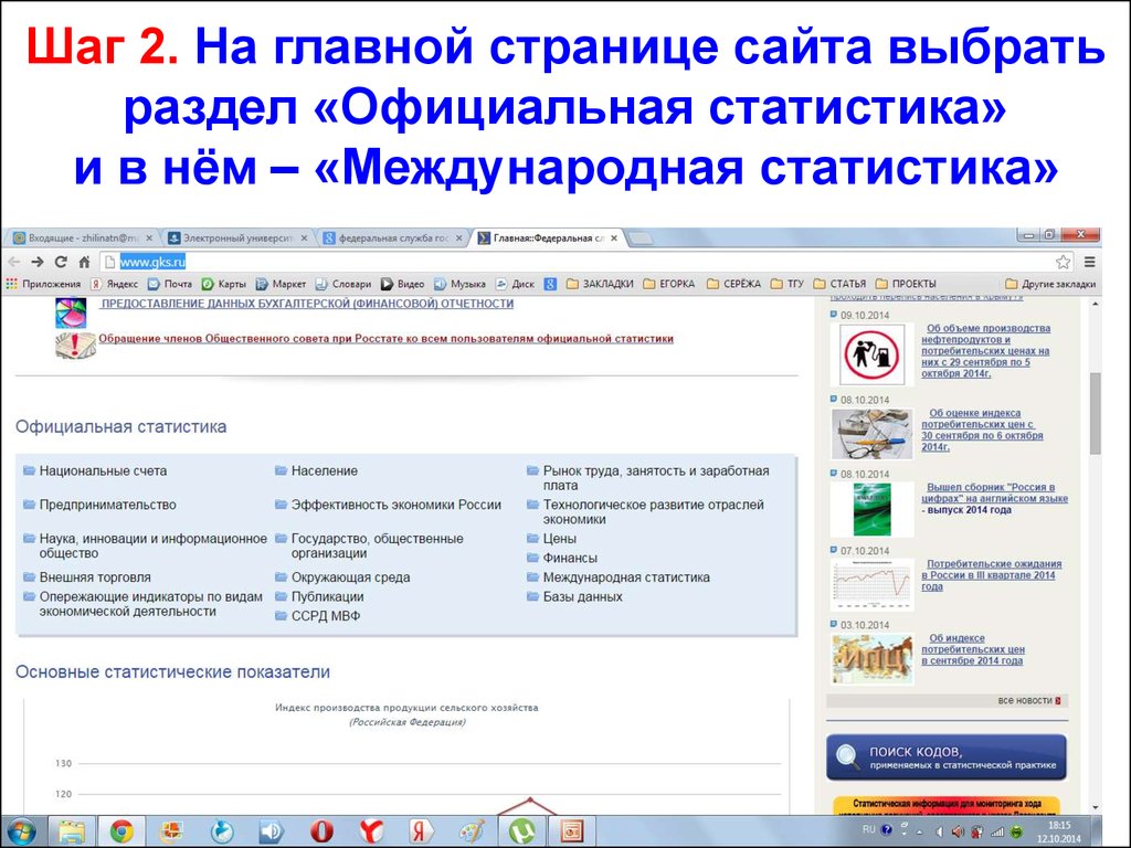 Сайт статистики российской федерации
