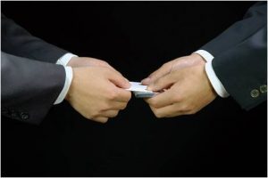 визитная карточка корея