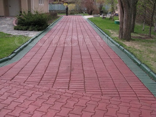 Тротуарная плитка из резиновой крошки