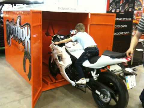 Мотобокс - Гараж для мотоцикла - youtube