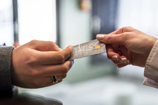 Платеж по кредитной карте — стоковое фото