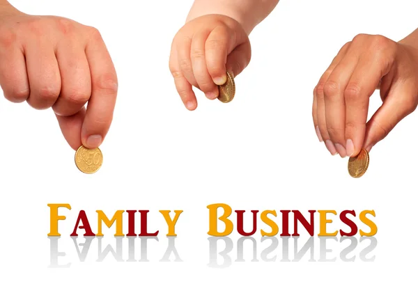 Семейный бизнес концепция — стоковое фото