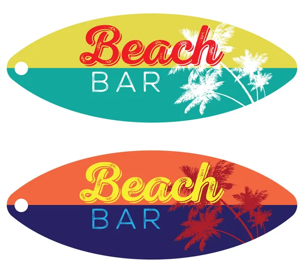 Пляжный бар для серфинга — стоковый вектор
