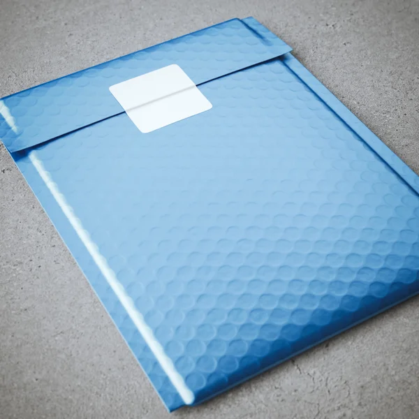 Металлическая упаковка мешок с наклейкой пузыри — стоковое фото