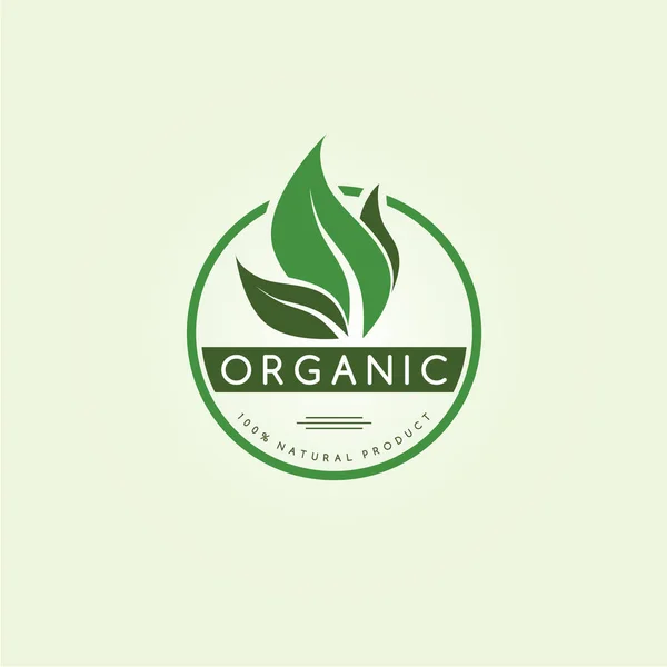 Логотип органического продукта — стоковый вектор