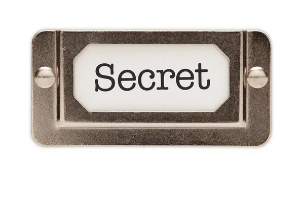 Метка ящик секретного файла — стоковое фото