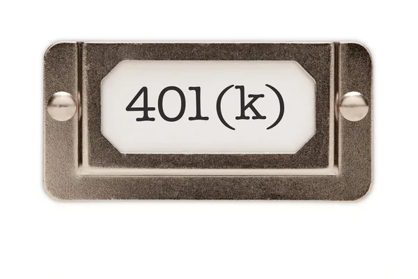 Метка ящик файла 401 (k) — стоковое фото