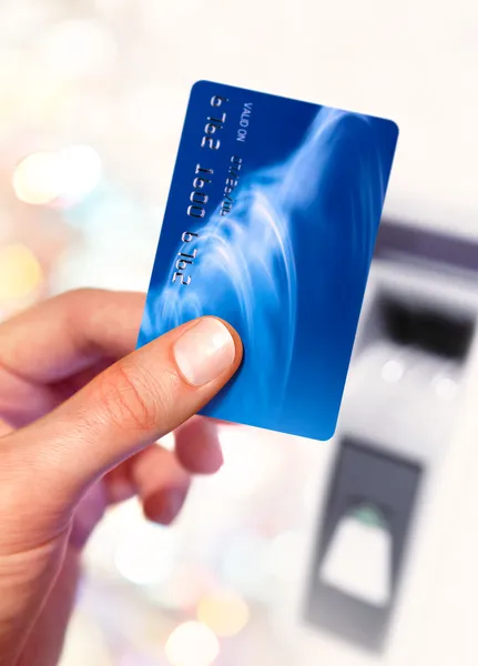 Пластик кредитная карта — стоковое фото